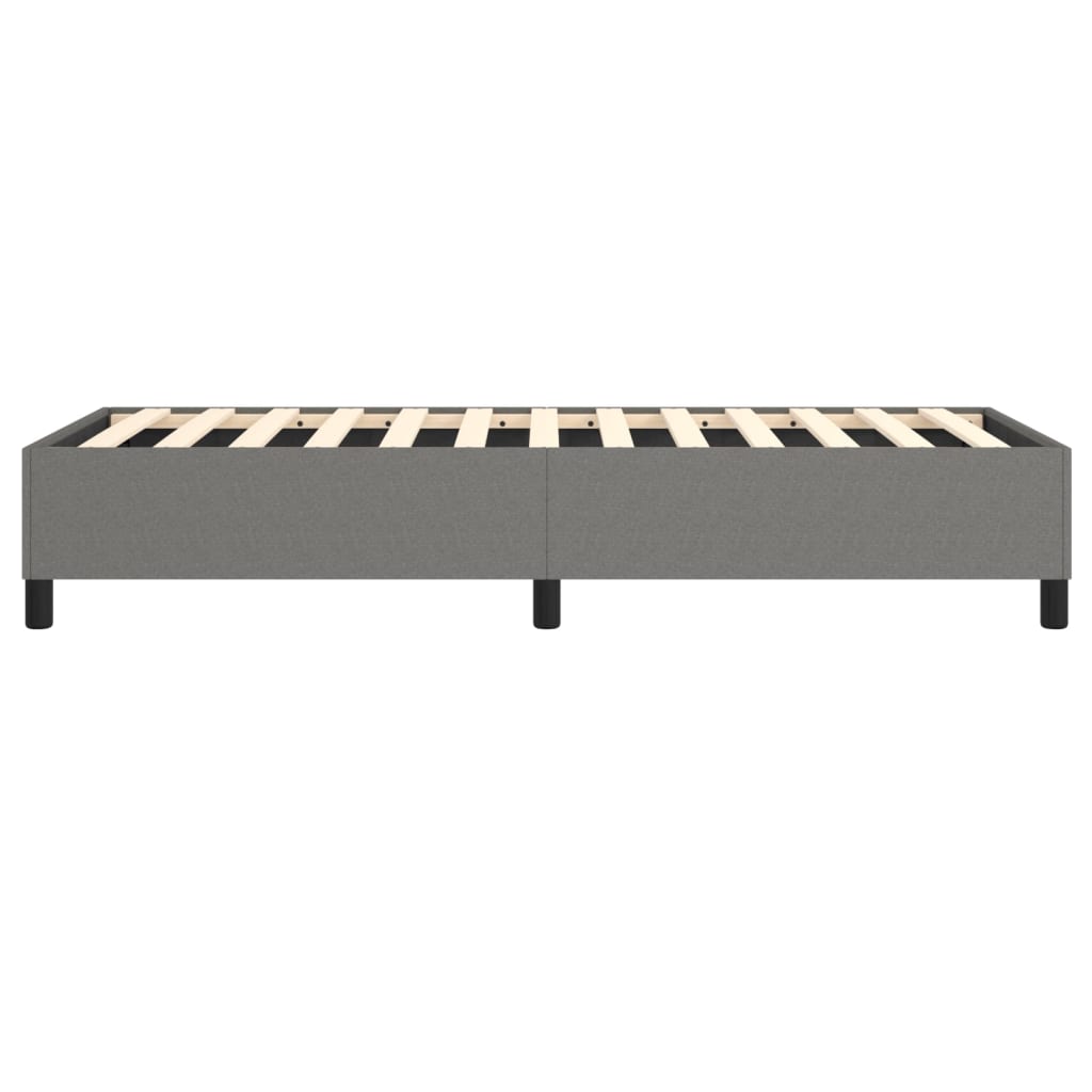 Bed Frame without Mattress Dark Gray Twin XL Fabric (US Only)