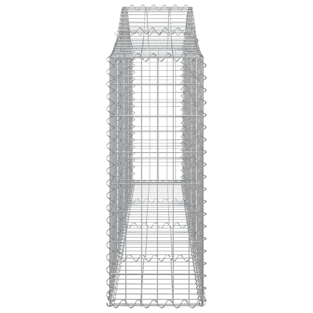 Arched Gabion Baskets 40 pcs 78.7"x11.8"x31.5"/39.4" Galvanized Iron