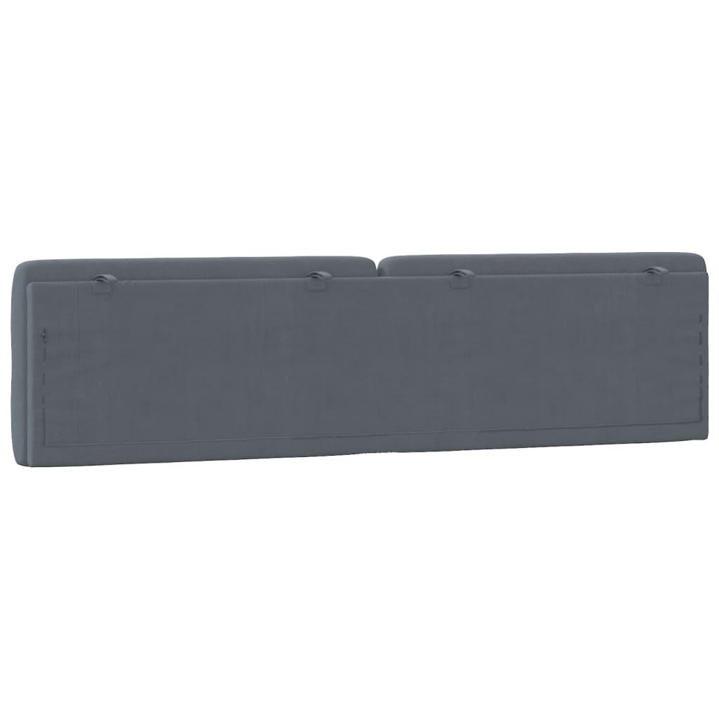 Headboard Cushion Dark Gray 76" Velvet