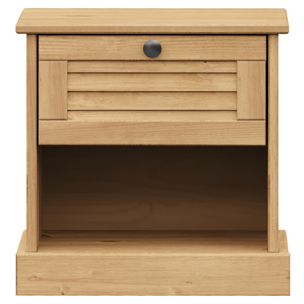 Bedside Cabinet VIGO 16.5"x13.8"x16.5" Solid Wood Pine