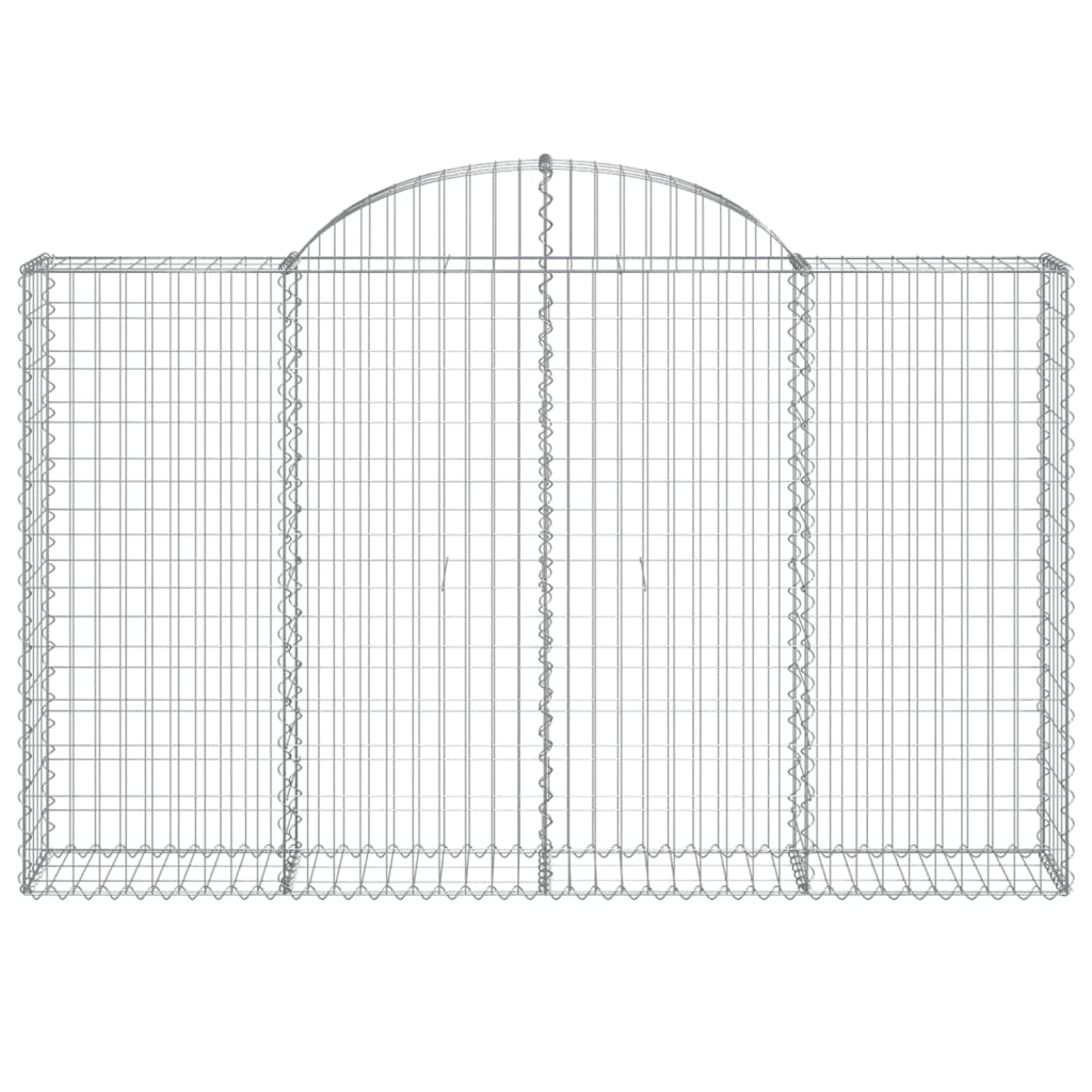 Arched Gabion Baskets 13 pcs 78.7"x11.8"x47.2"/55.1" Galvanized Iron