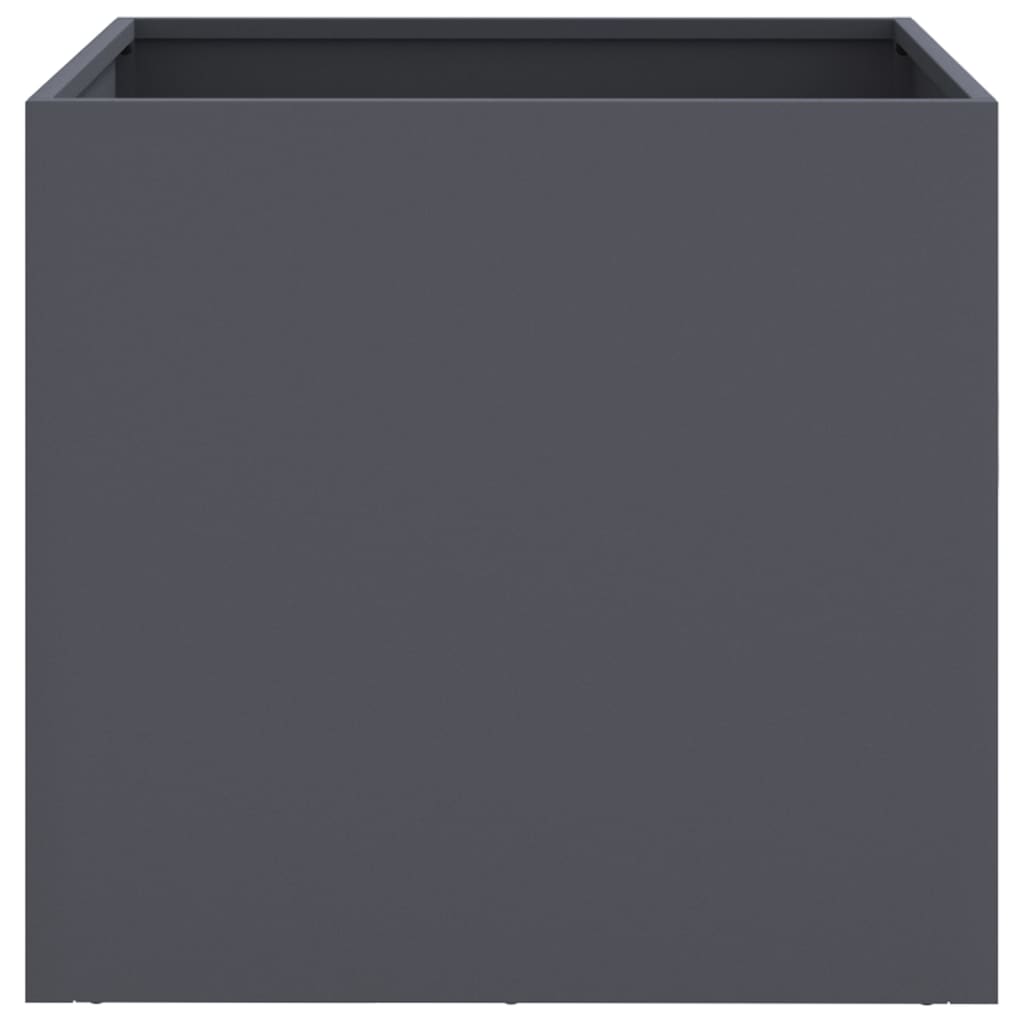 Planters 2 pcs Anthracite 16.5"x15.7"x15.4" Cold-rolled Steel