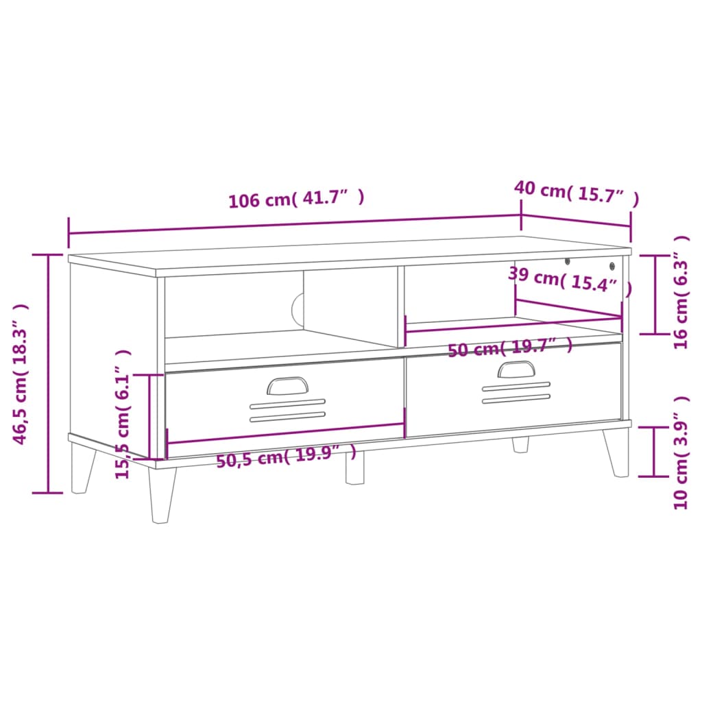 TV Stand VIKEN Anthracite Gray Engineered Wood