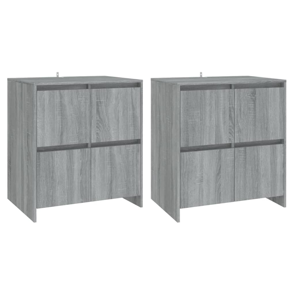 Sideboards 2 pcs Gray Sonoma 27.6"x16.1"x29.5" Engineered Wood