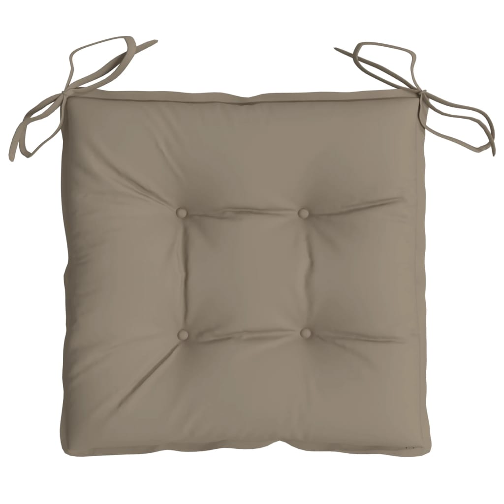 Pallet Cushions 2 pcs Taupe 19.7"x19.7"x2.8" Oxford Fabric