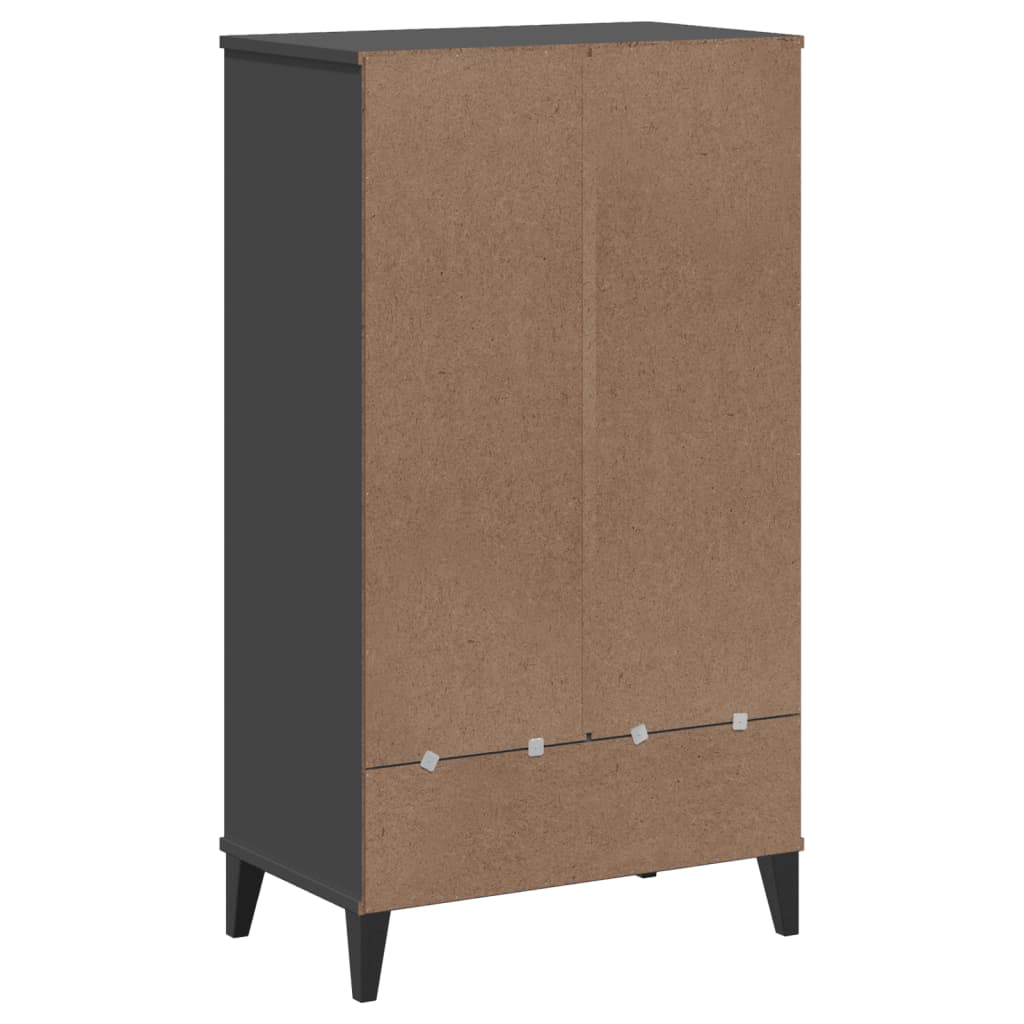 Shoe Cabinet VIKEN Anthracite Gray Engineered Wood