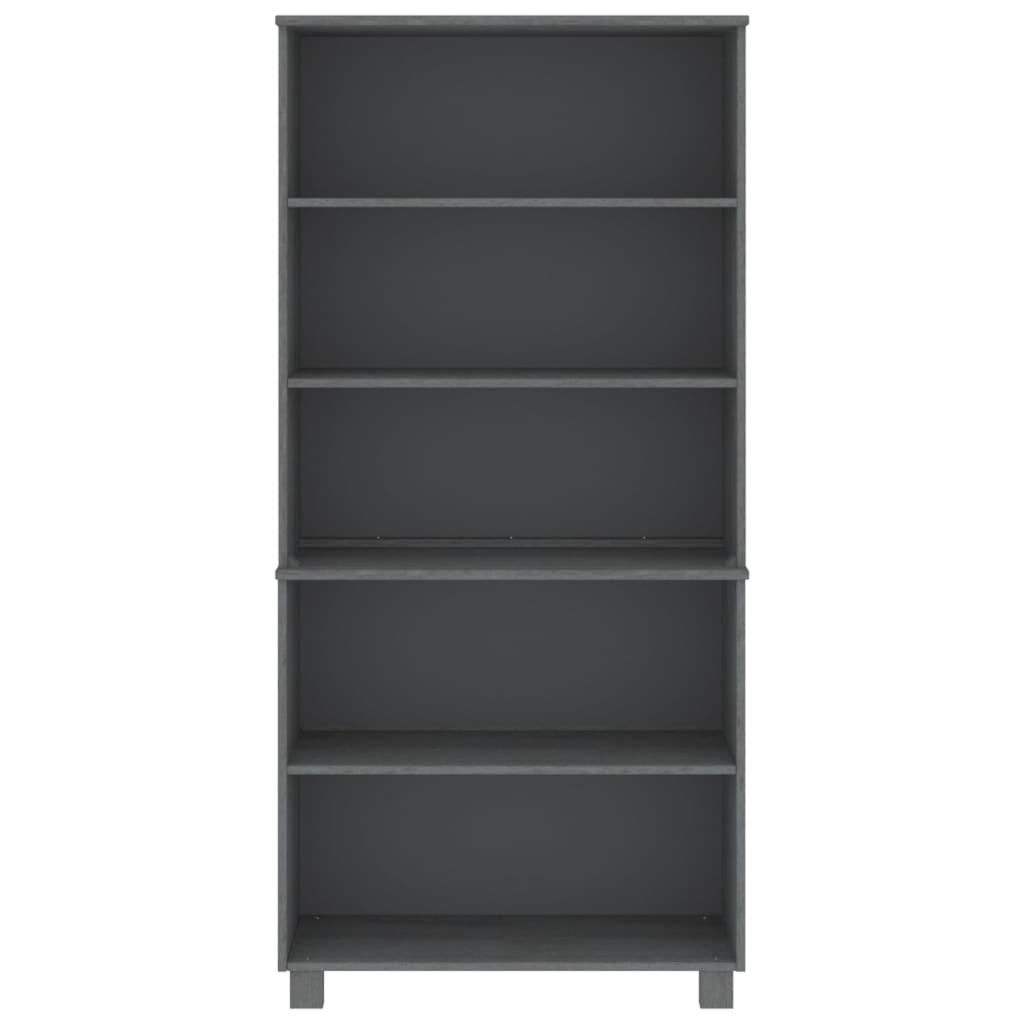 Highboard HAMAR Solid Wood Pine Dark Gray