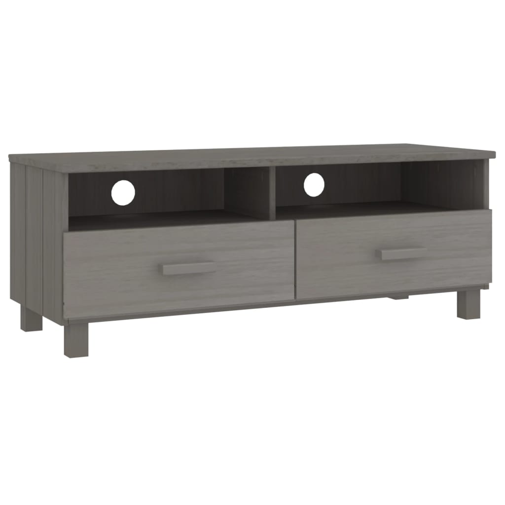 TV Stand HAMAR Light Gray 41.7"x15.7"x15.7" Solid Wood Pine