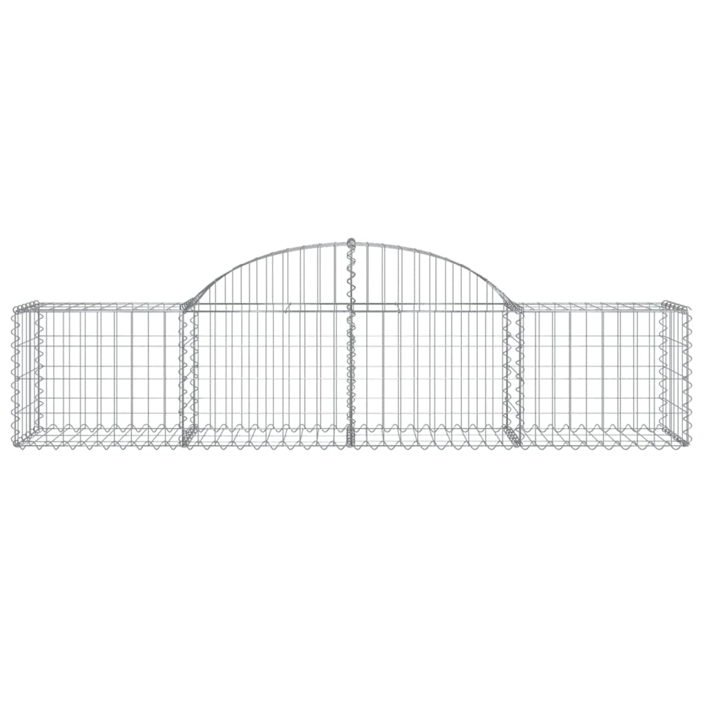 Arched Gabion Baskets 13 pcs 78.7"x19.7"x15.7"/23.6" Galvanized Iron