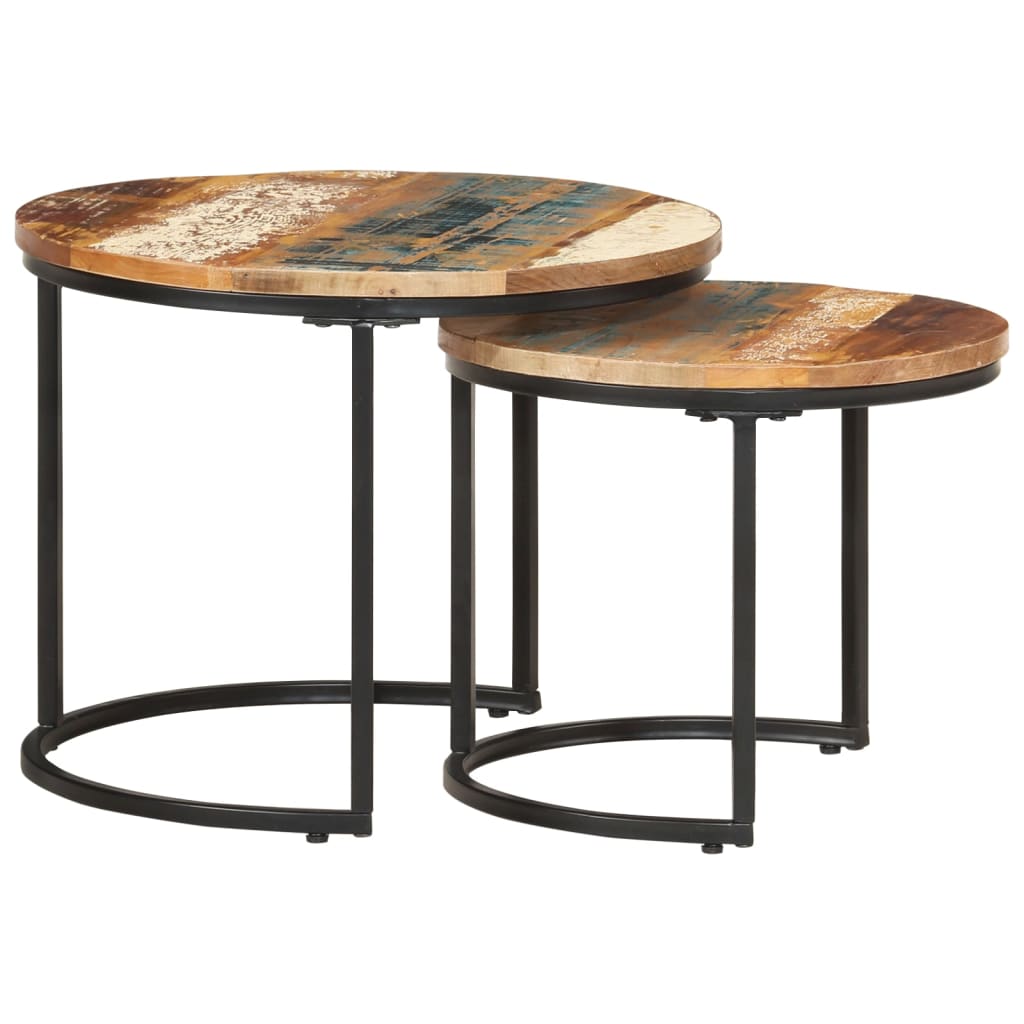 Nesting Tables 2 pcs Solid Reclaimed Wood