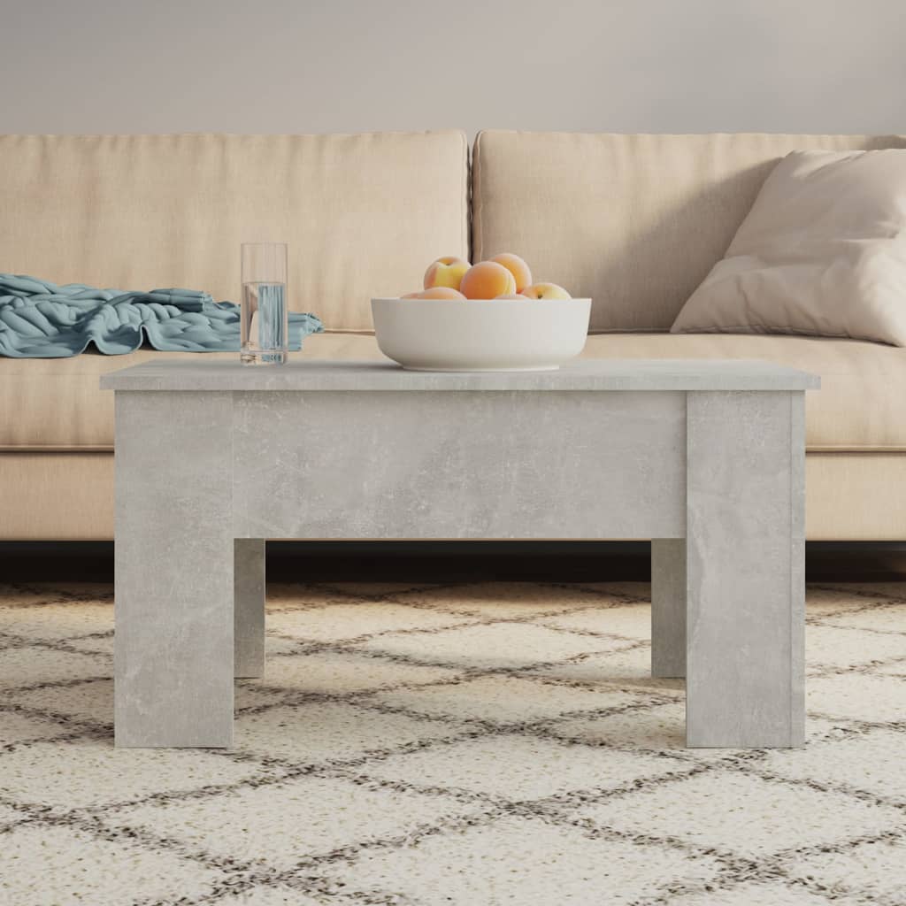 Coffee Table Concrete Gray 31.1"x19.3"x16.1" Engineered Wood