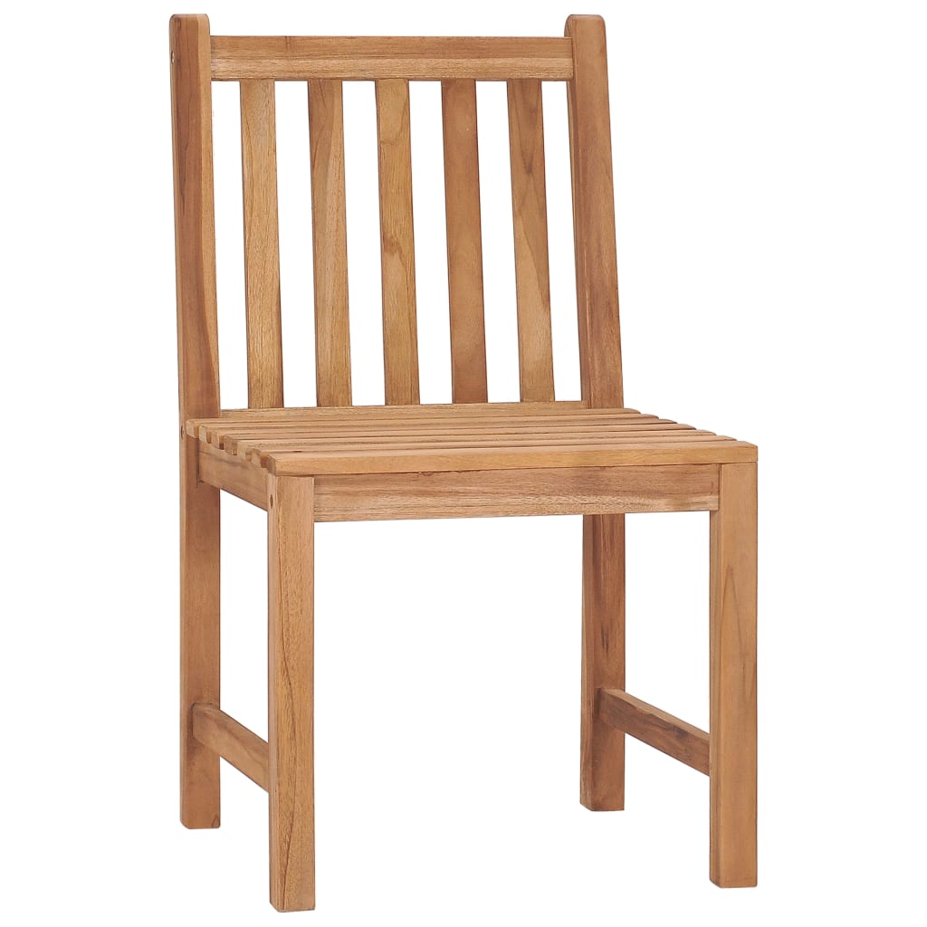 Patio Chairs 8 pcs with Cushions Solid Teak Wood