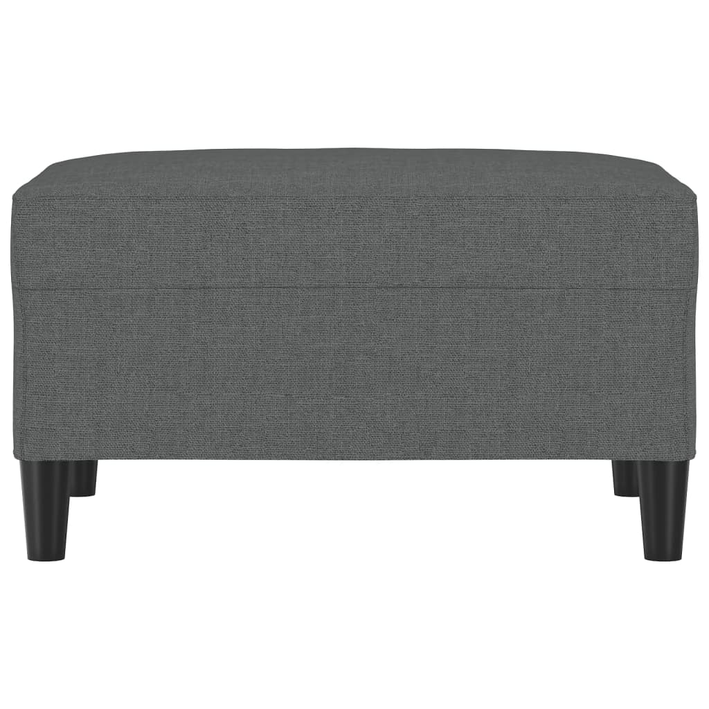 Footstool Dark Gray 27.6"x21.7"x16.1" Fabric