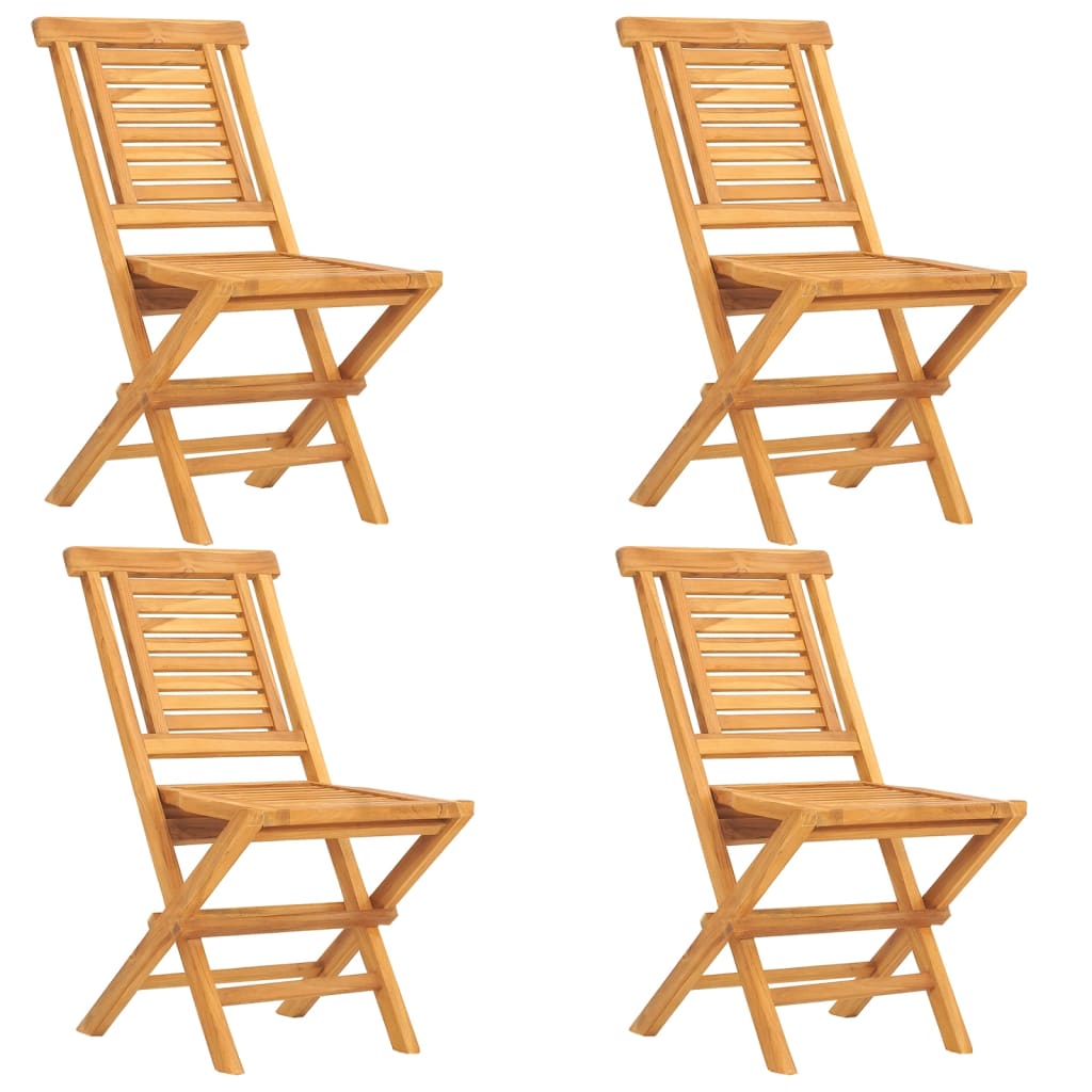 5 Piece Patio Dining Set Solid Wood Teak