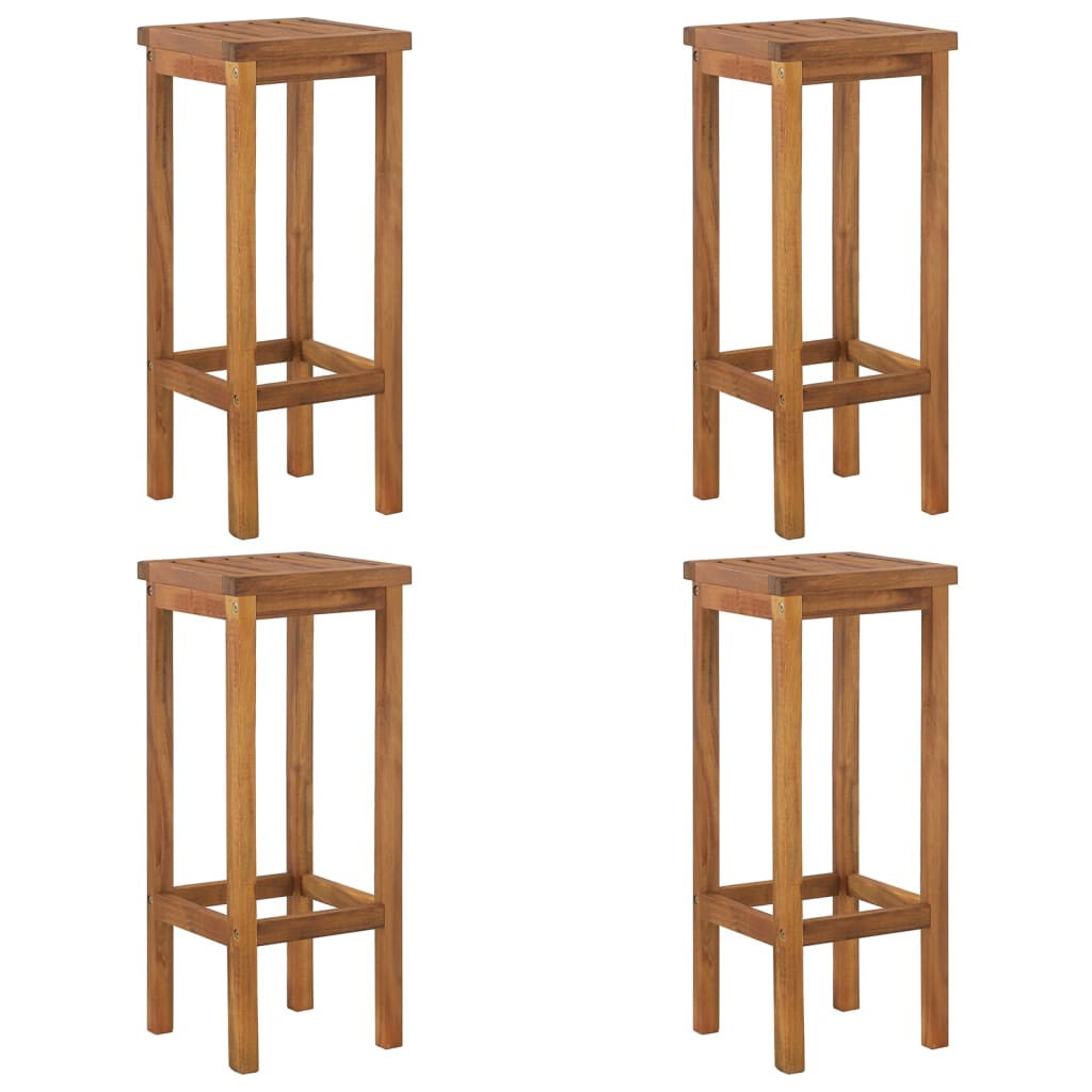 5 Piece Patio Bar Set Solid Wood Acacia