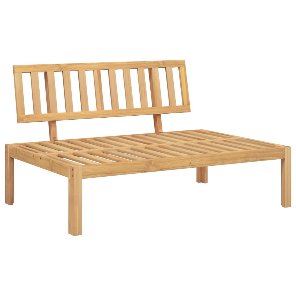 3 Piece Patio Pallet Sofa Set with Cushions Solid Wood Acacia