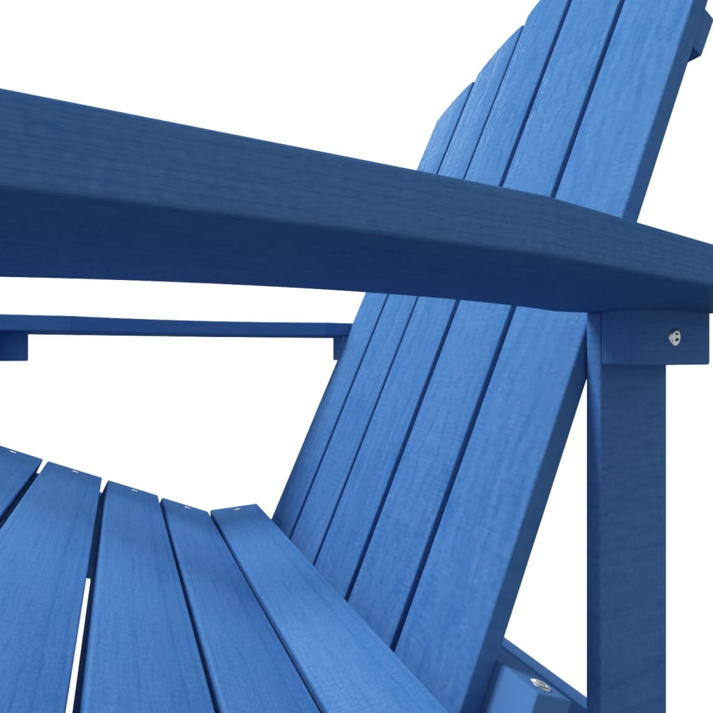 Patio Adirondack Chair HDPE Aqua Blue