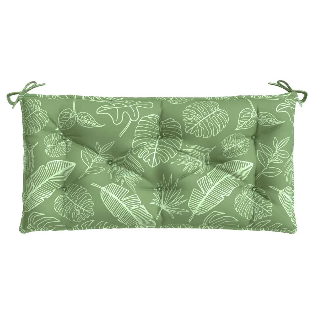 Garden Bench Cushions 2pcs Leaf Pattern 39.4"x19.7"x2.8" Fabric