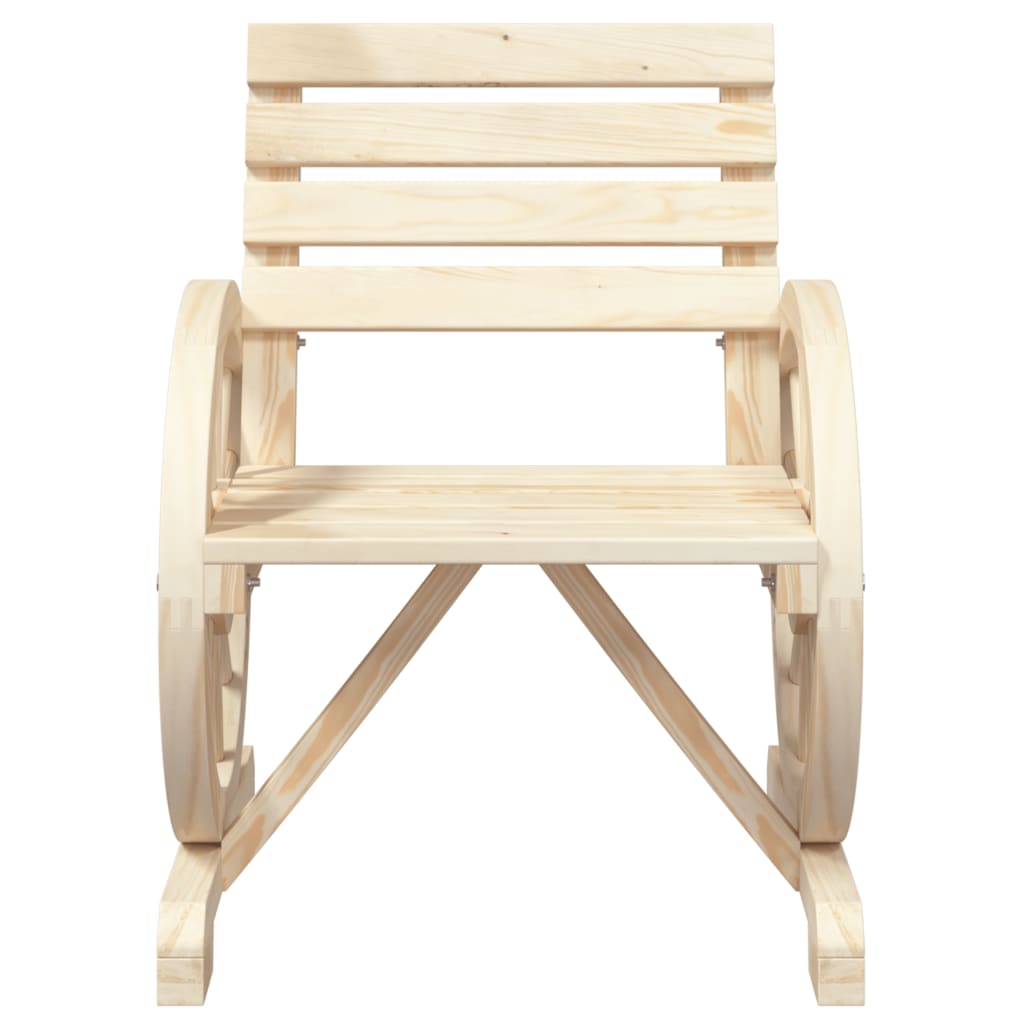 Patio Chair 22.8"x22.8"x30.9" Solid Wood Fir