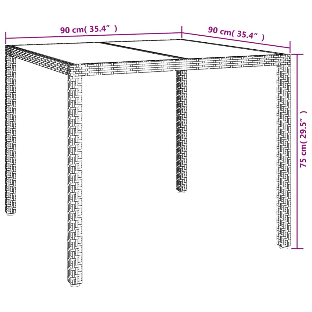 5 Piece Patio Dining Set with Cushions Gray Poly Rattan