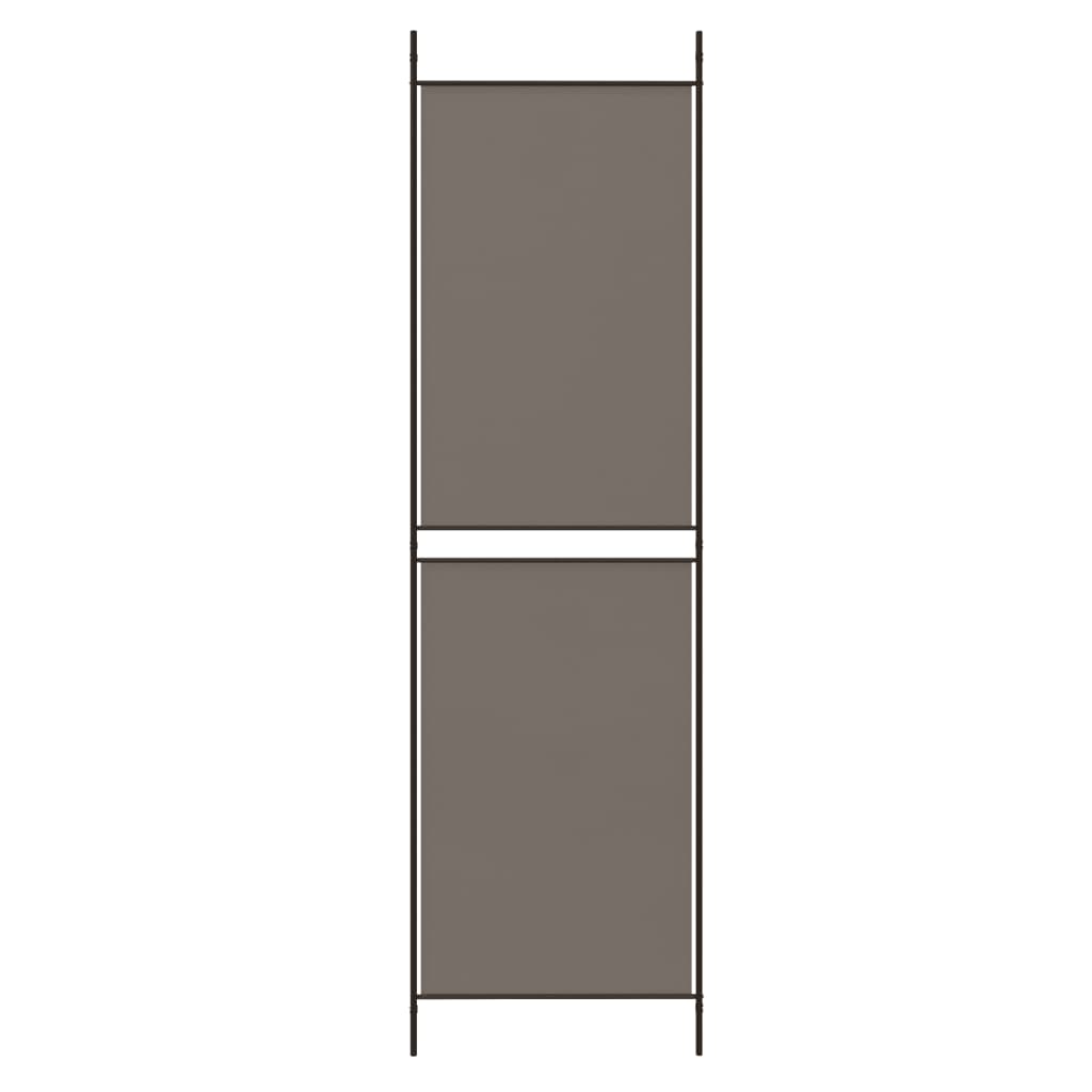 4-Panel Room Divider Anthracite 78.7"x86.6" Fabric