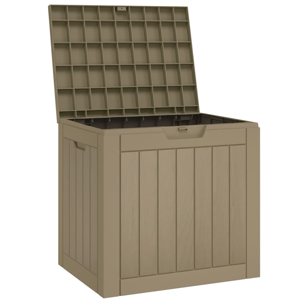 Patio Storage Box Gray 21.9"x16.9"x20.9" Polypropylene