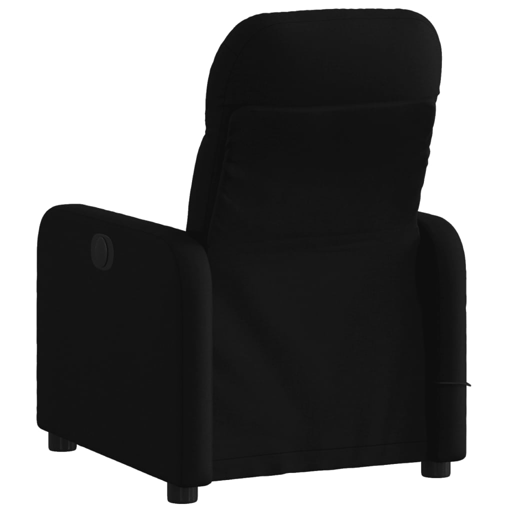 Electric Massage Recliner Chair Black Fabric