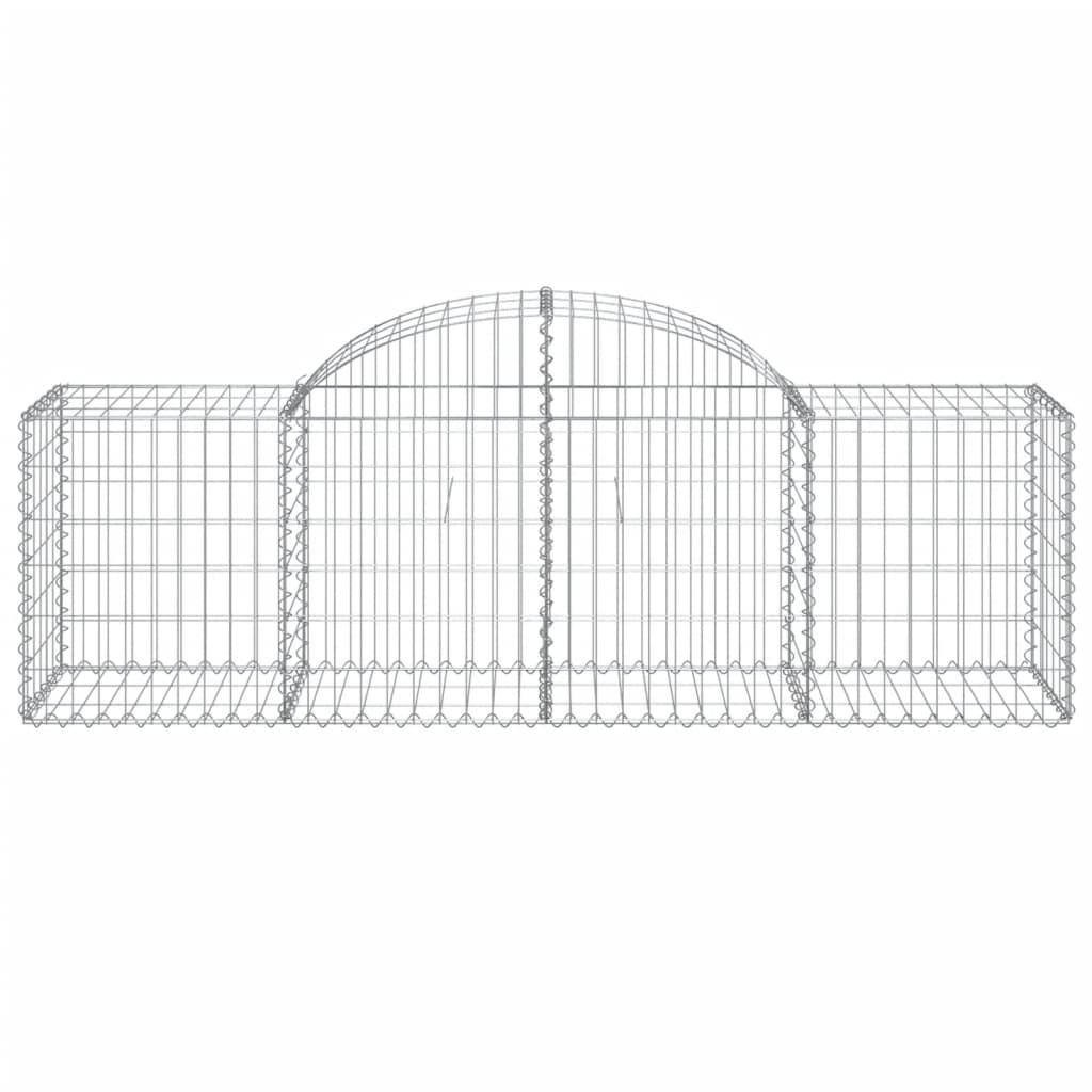 Arched Gabion Baskets 40 pcs 78.7"x19.7"x23.6"/31.5" Galvanized Iron