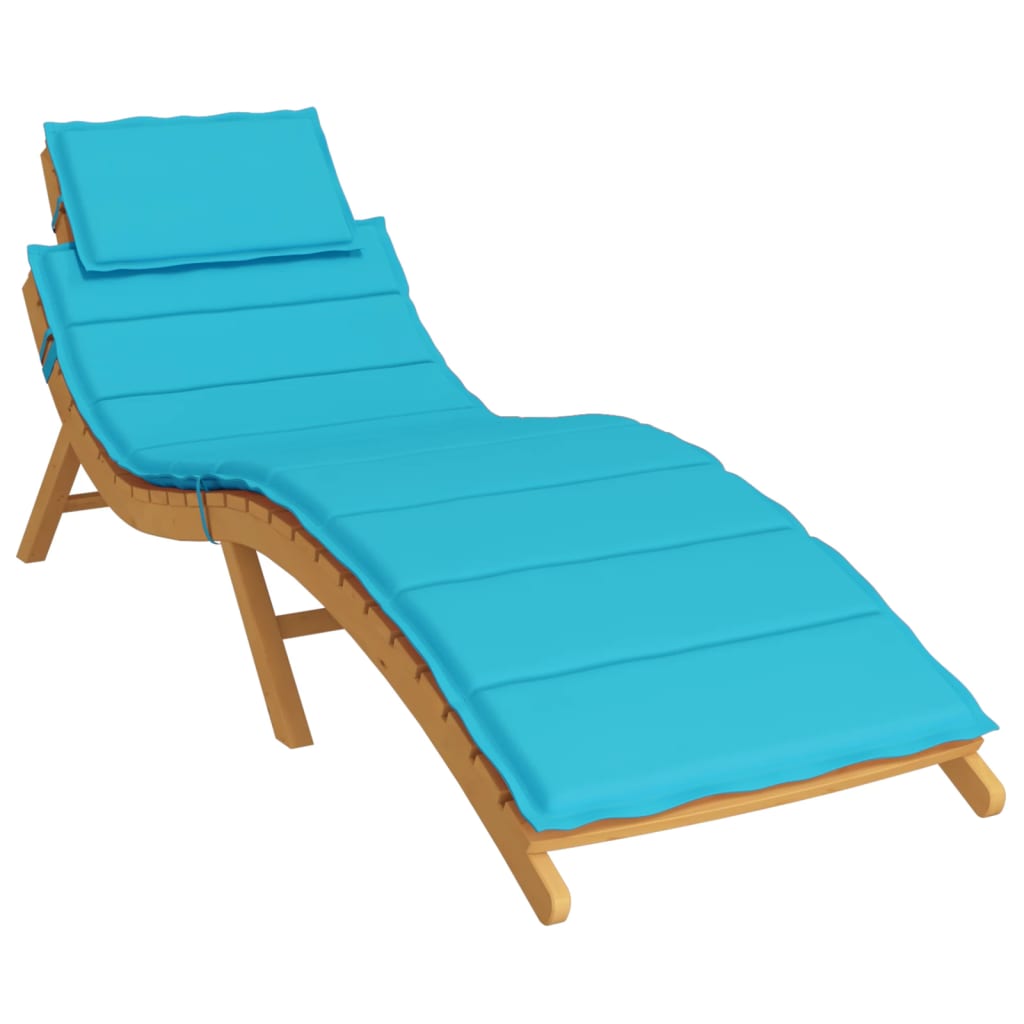 Sun Lounger Cushion Turquoise Oxford Fabric