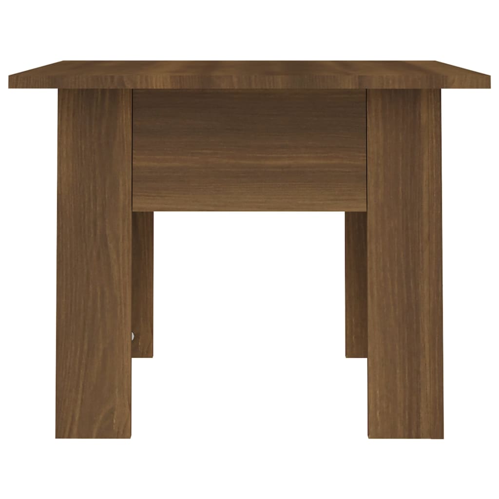 Coffee Table Brown Oak 21.7"x21.7"x16.5" Engineered Wood