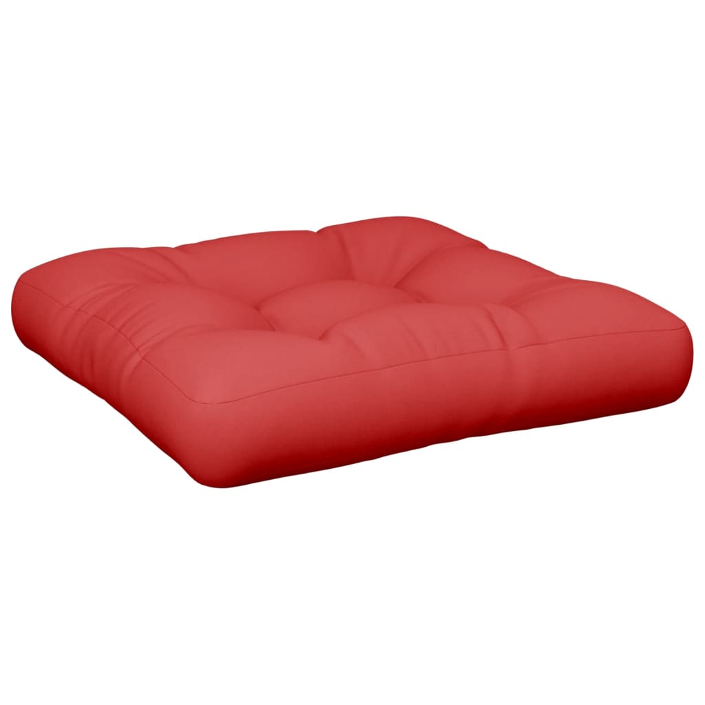 Pallet Cushion Red 22.8"x22.8"x3.9" Fabric