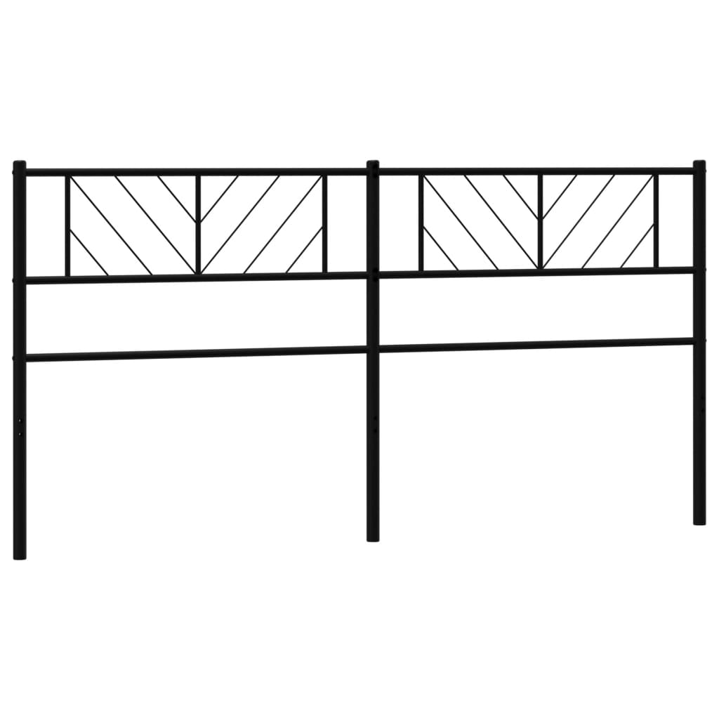 Metal Headboard Black 76"