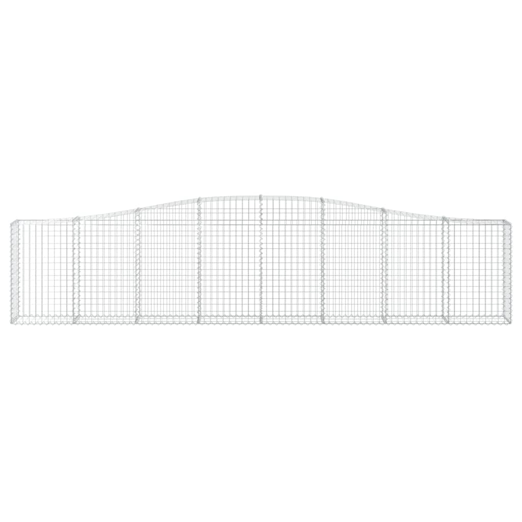 Arched Gabion Basket 157.5"x11.8"x31.5"/39.4" Galvanized Iron