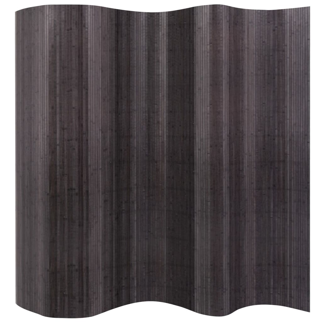 Room Divider Bamboo Dark Brown 98.4"x65"