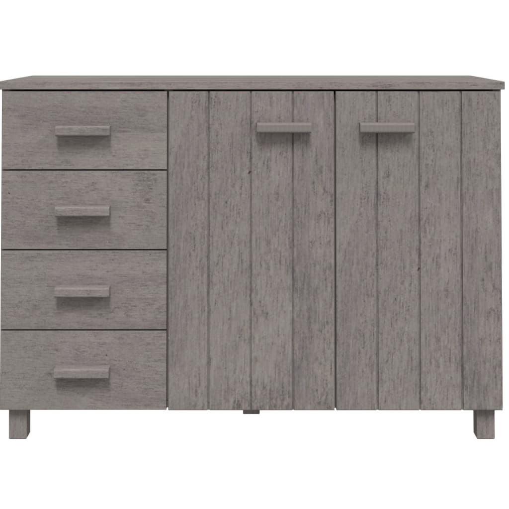 Sideboard HAMAR Light Gray 44.5"x15.7"x31.5" Solid Wood Pine