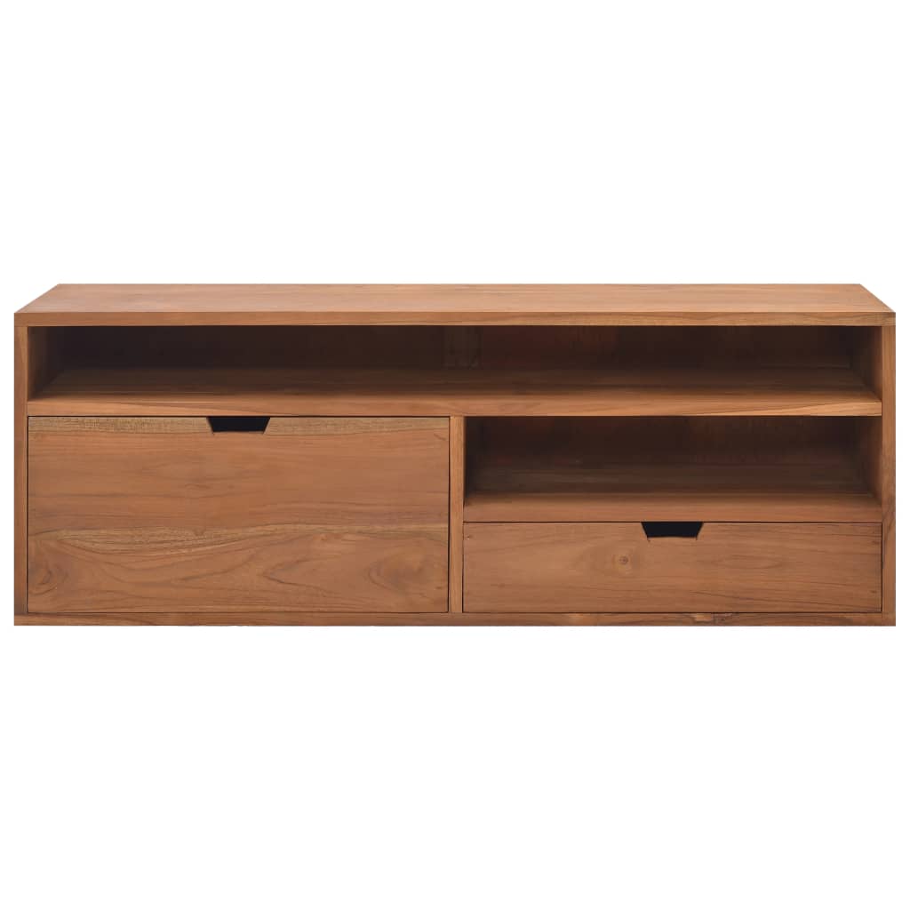 TV Stand 43.3"x11.8"x15.7" Solid Wood Teak