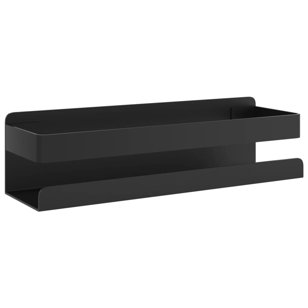 Shower Shelf Matt Black 9.1"x2.6"x2.4" Brushed 304 Stainless Steel