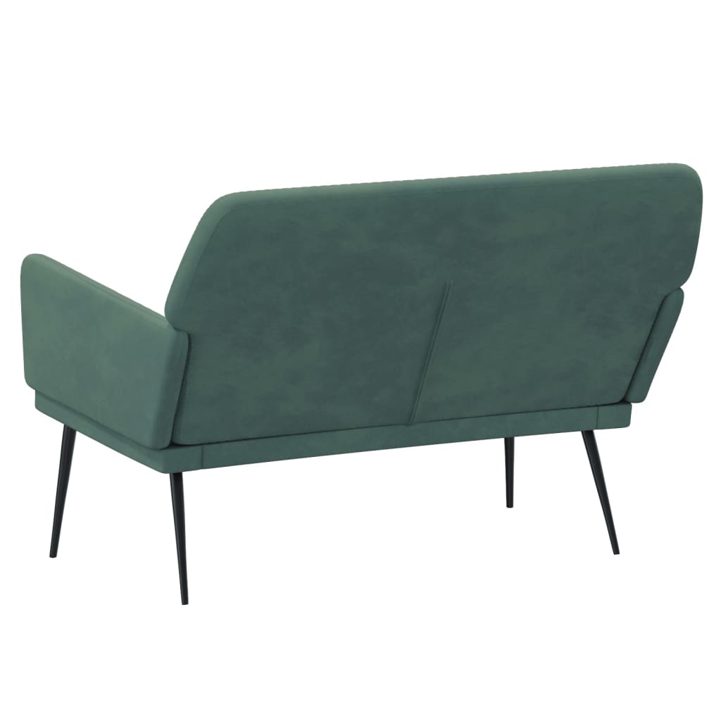 Bench Dark Green 42.5"x31.1"x31.1" Velvet