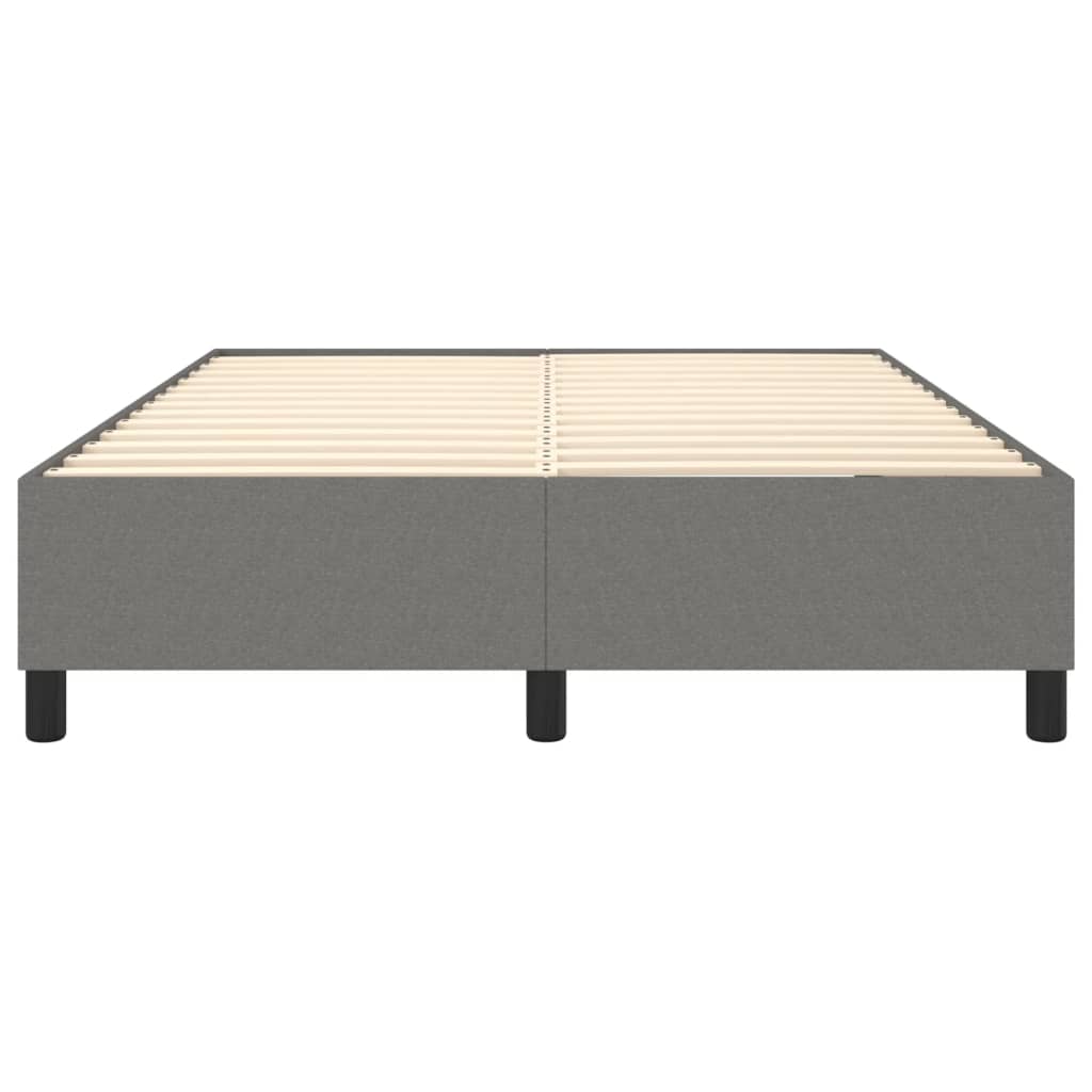 Bed Frame without Mattress Dark Gray Queen Fabric (US/AU Only)