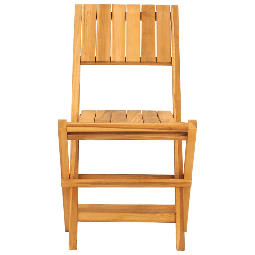 Folding Patio Chairs 2 pcs 18.5"x24"x35.4" Solid Wood Teak