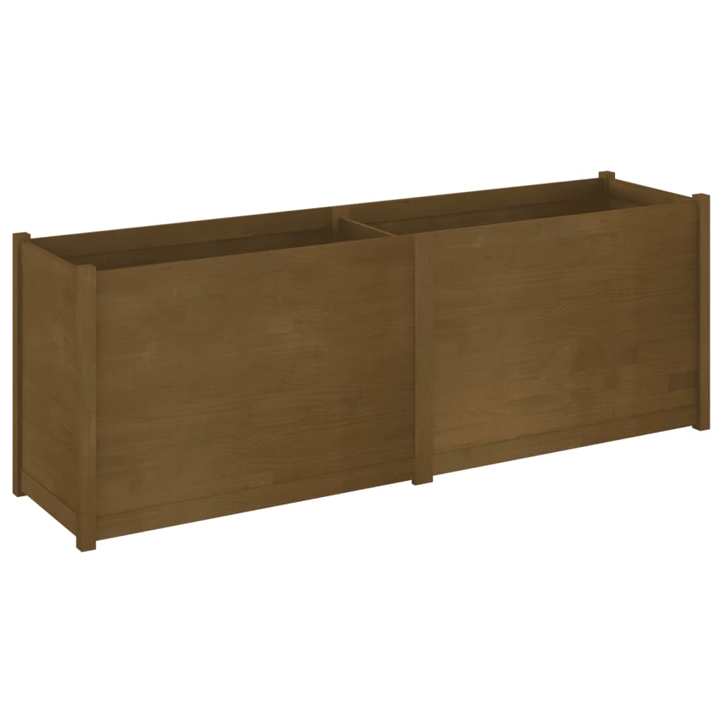 Garden Planter Honey Brown 78.7"x19.7"x27.6" Solid Wood Pine