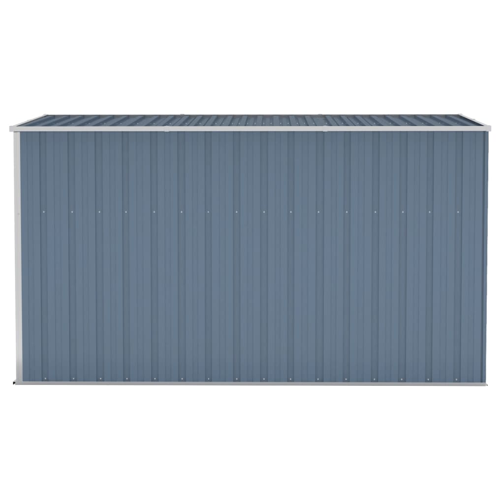 Wall-mounted Garden Shed Gray 46.5"x113.4"x70.1" Galvanized Steel