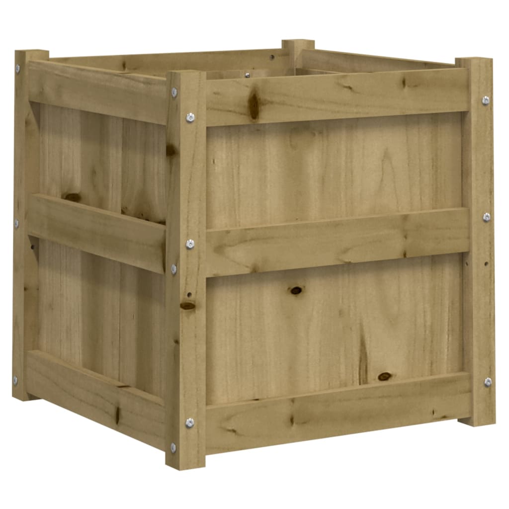 Garden Planter 19.7"x19.7"x19.7" Impregnated Wood Pine