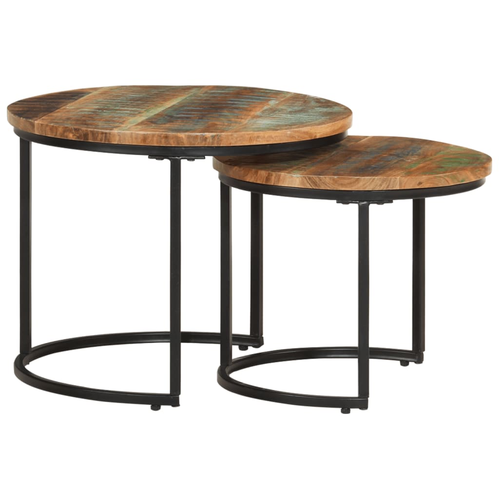 Nesting Tables 2 pcs Solid Reclaimed Wood