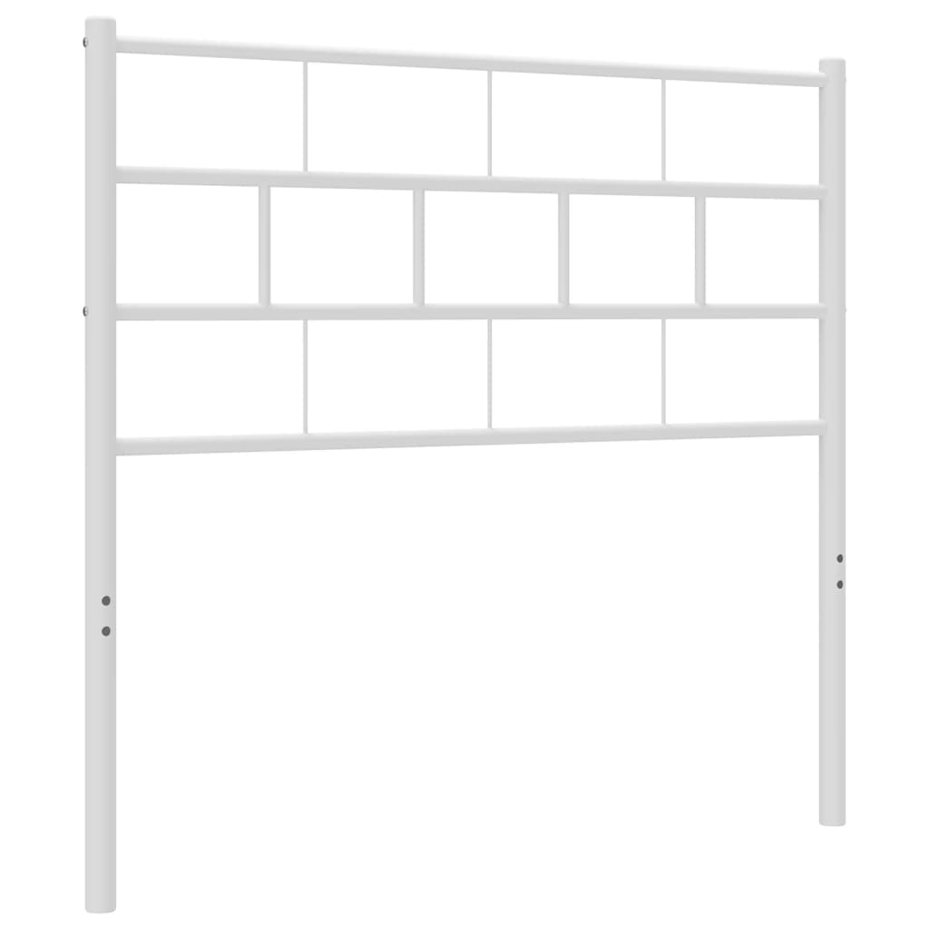 Metal Headboard White 39.4"