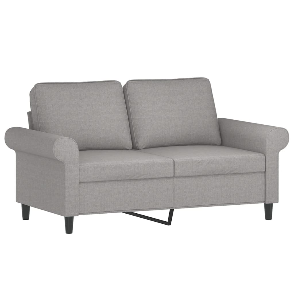 2-Seater Sofa Light Gray 47.2" Fabric