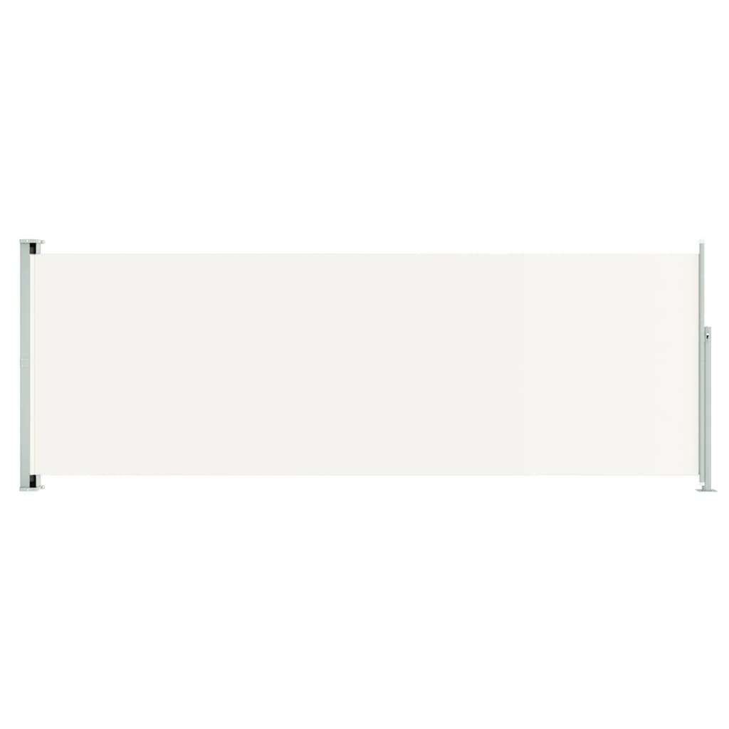 Patio Retractable Side Awning 86.6"x236.2" Cream