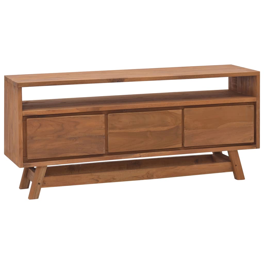 TV Stand 43.3"x11.8"x19.7" Solid Wood Teak