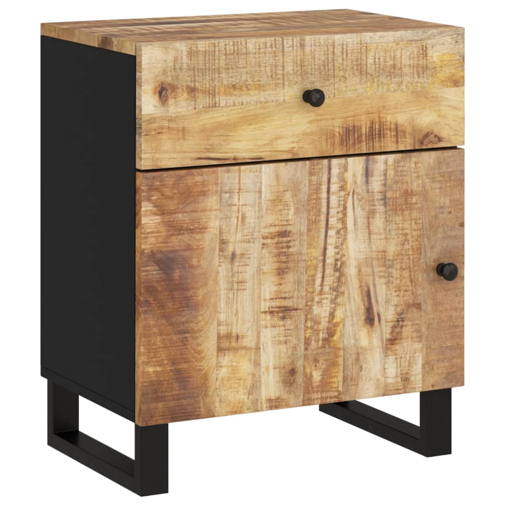 Bedside Cabinet 19.7"x13"x23.6" Solid Wood Mango&Engineered Wood