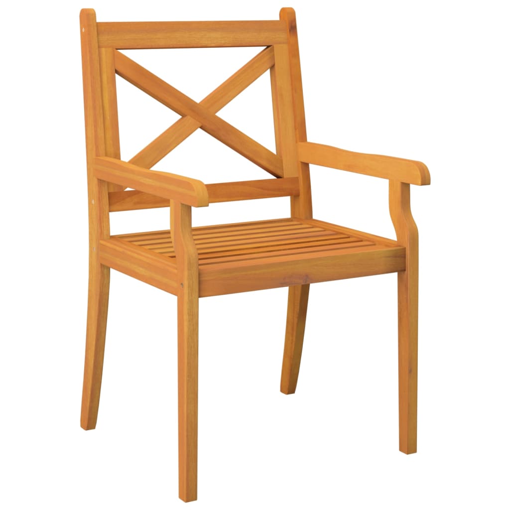 Patio Dining Chairs 4 pcs Solid Wood Acacia